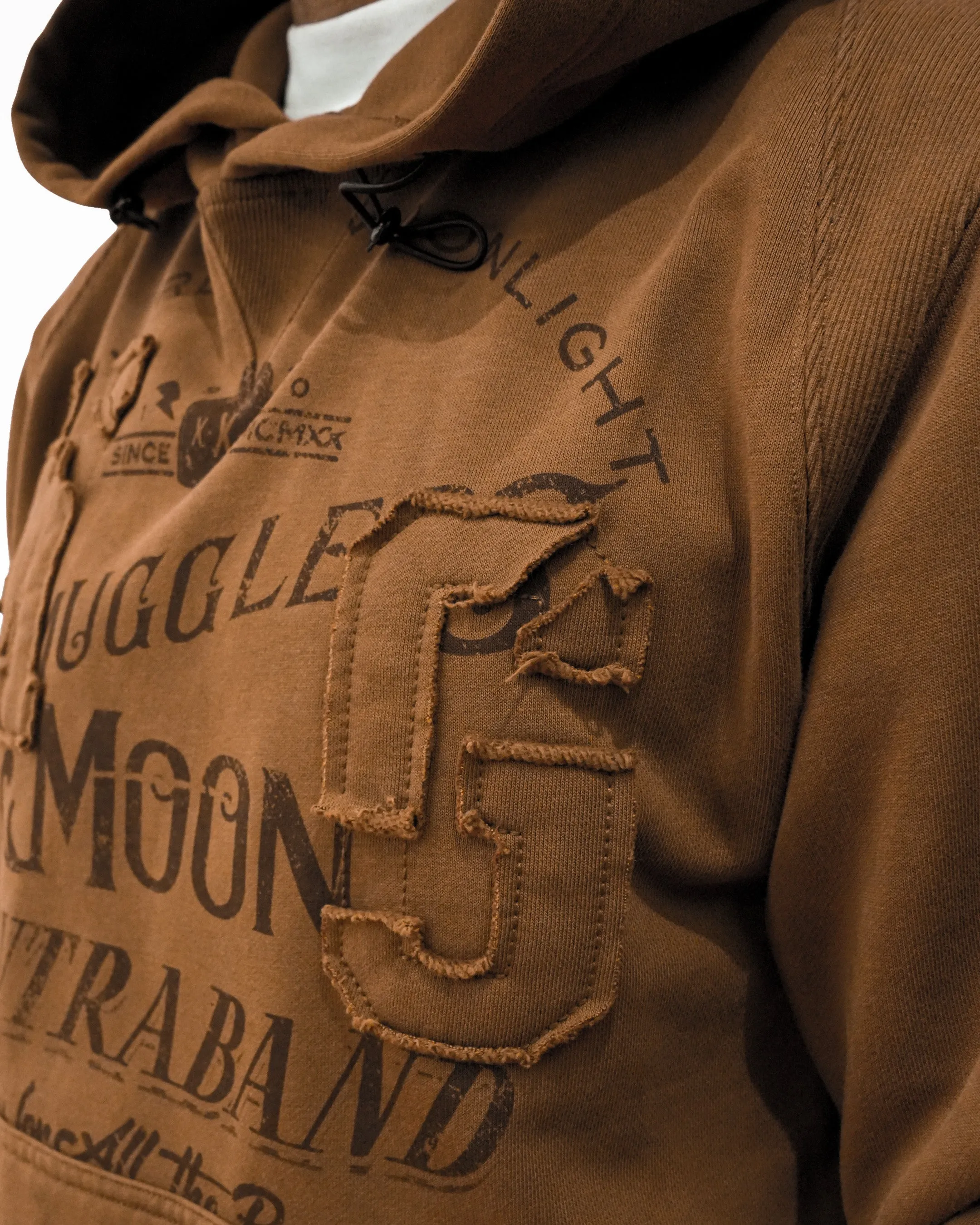 Smuggler’s Seal Knit Embroidered Copper Hoodie