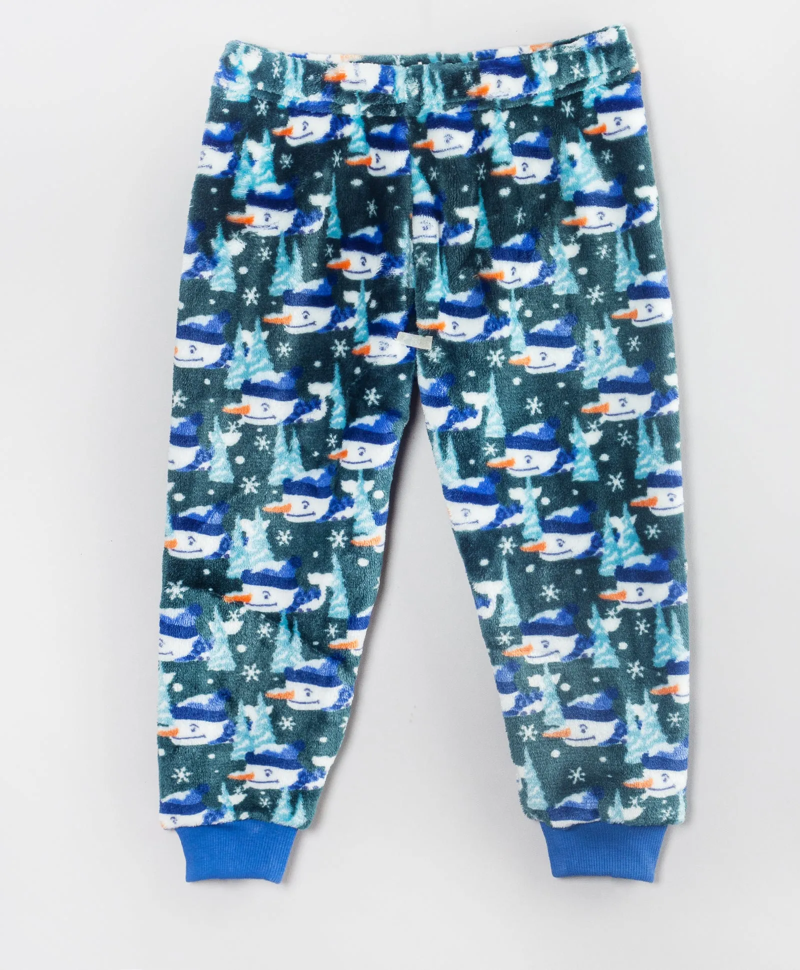 SNOWMAN AND SNOWFLAKES PRINT POLAR FLEECE TRACKSUIT