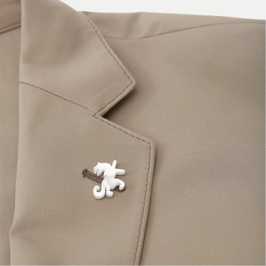 Stretch Patch Pocket Blazer - Taupe