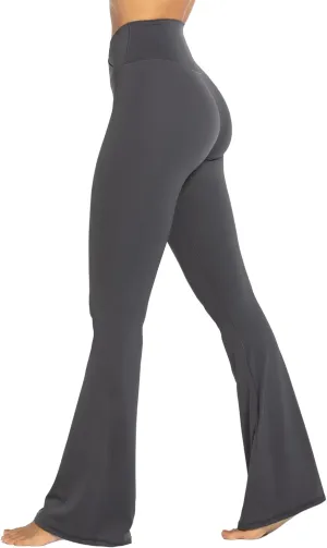 Sunzel Womens Flare Leggings No Front Seam Flare Yoga Pants with Tummy Control Crossover High Waist and Wide Leg