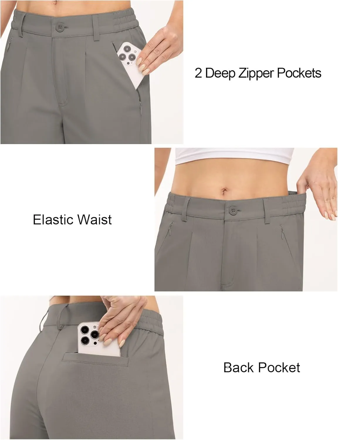 TBMPOY Women's Linen Palazzo Pants High Waisted Work Business Casual Dress Pants Wide Leg Lounge Trousers with Pockets
