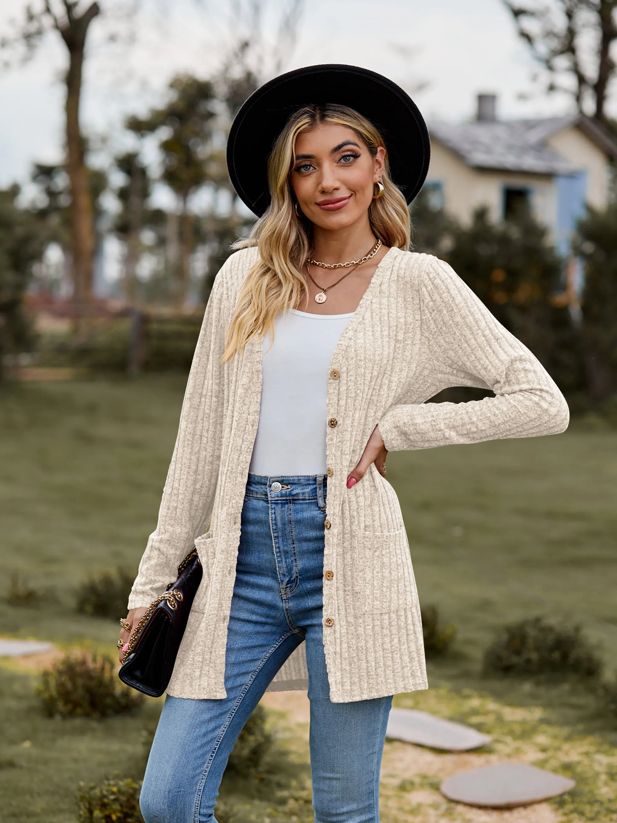 The BEST Ribbed Button-UP Cardigan - 7 Colors