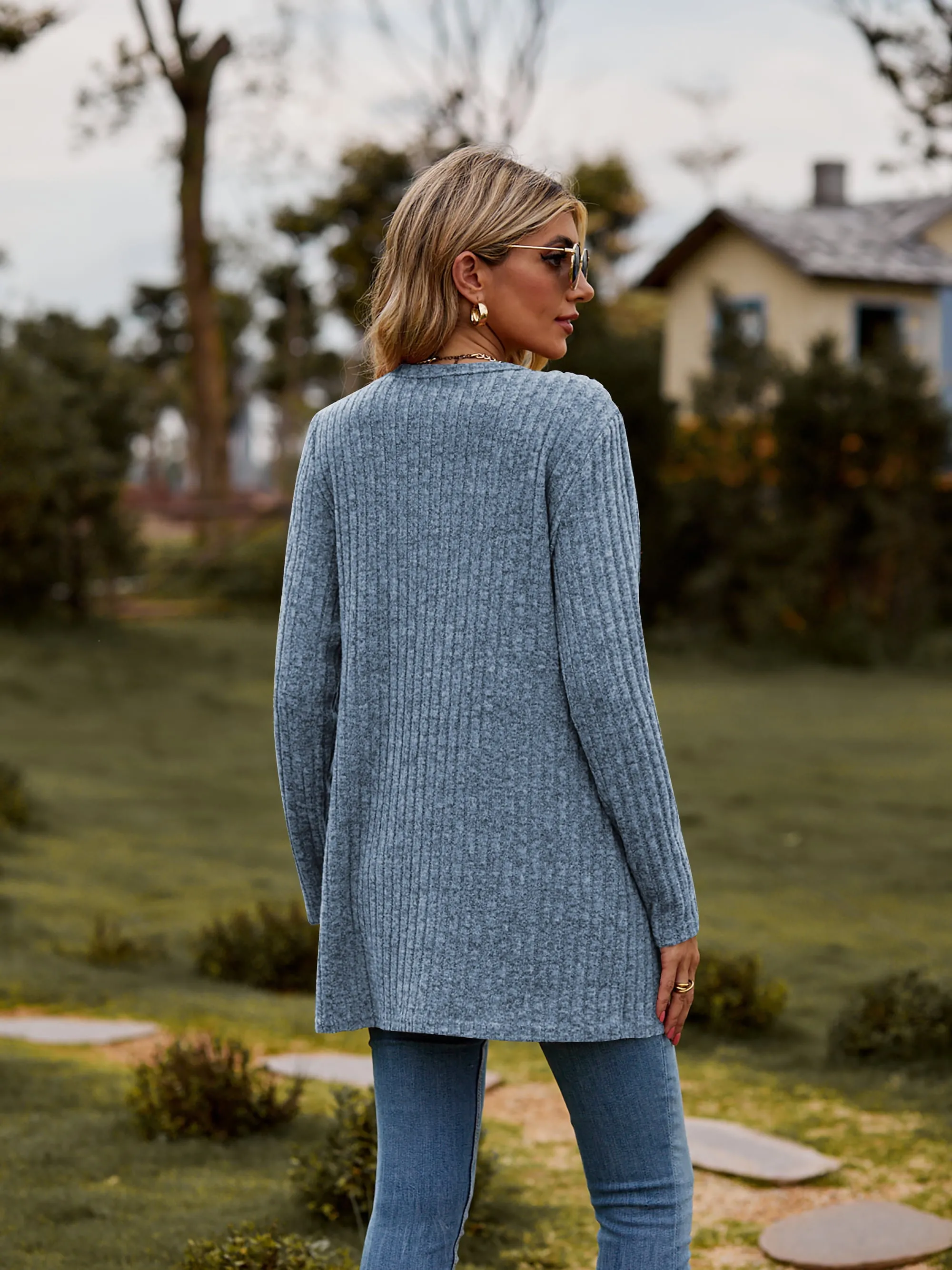 The BEST Ribbed Button-UP Cardigan - 7 Colors