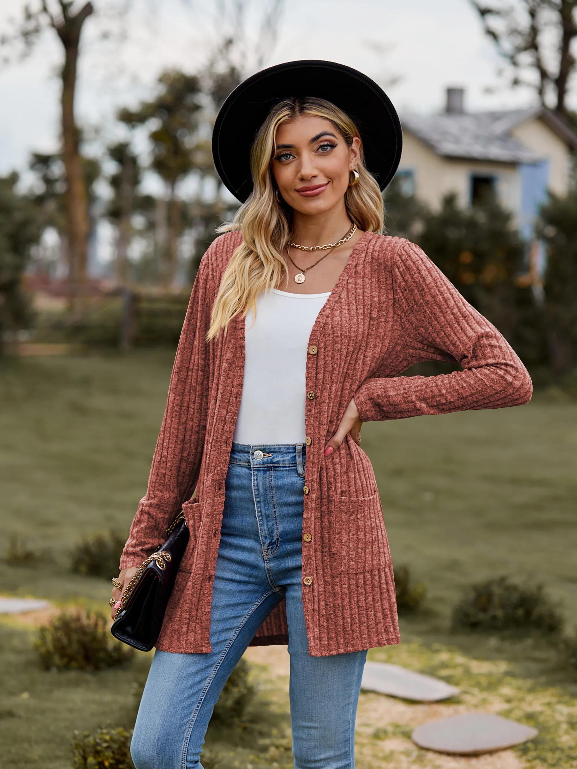 The BEST Ribbed Button-UP Cardigan - 7 Colors