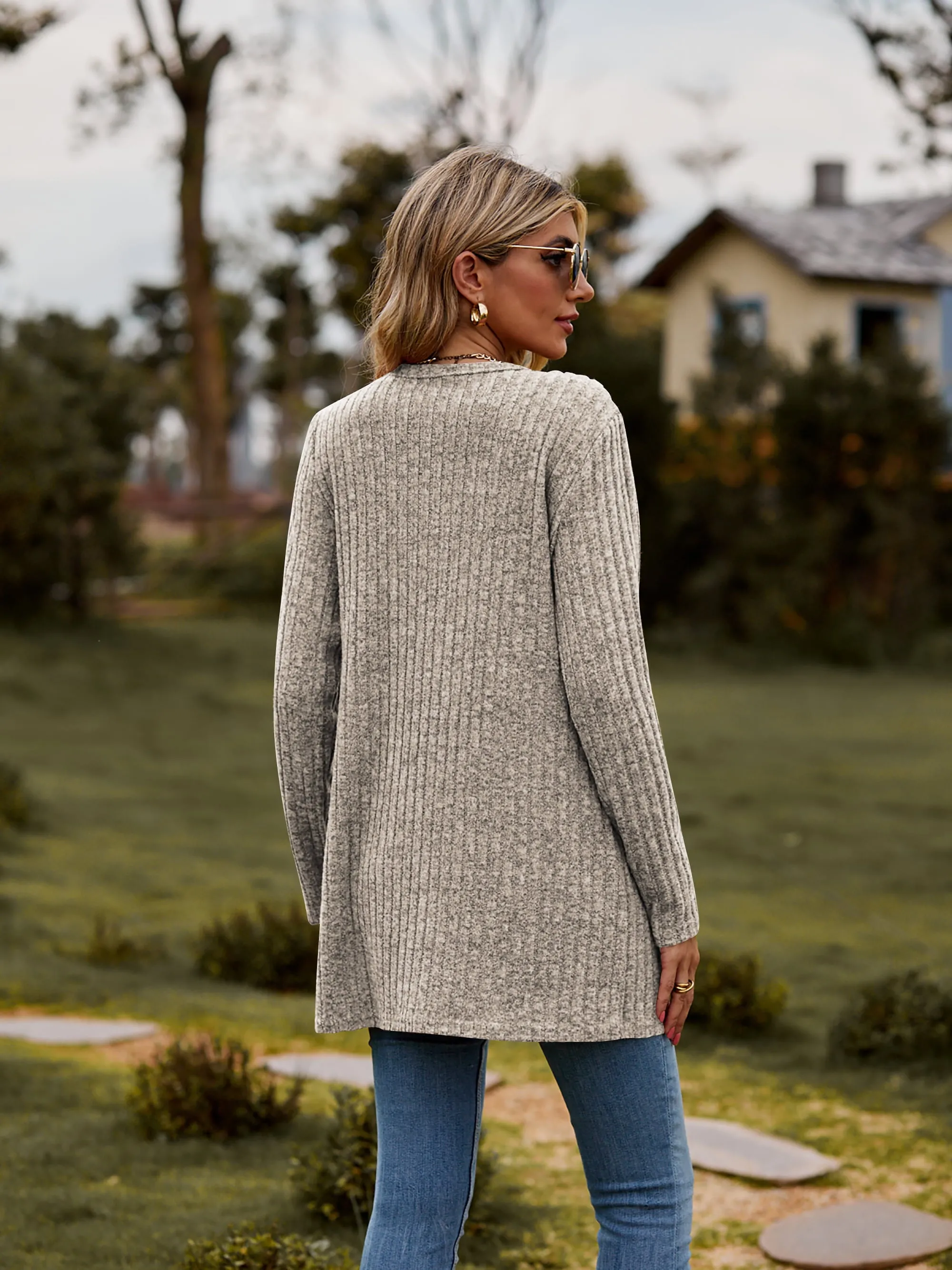 The BEST Ribbed Button-UP Cardigan - 7 Colors
