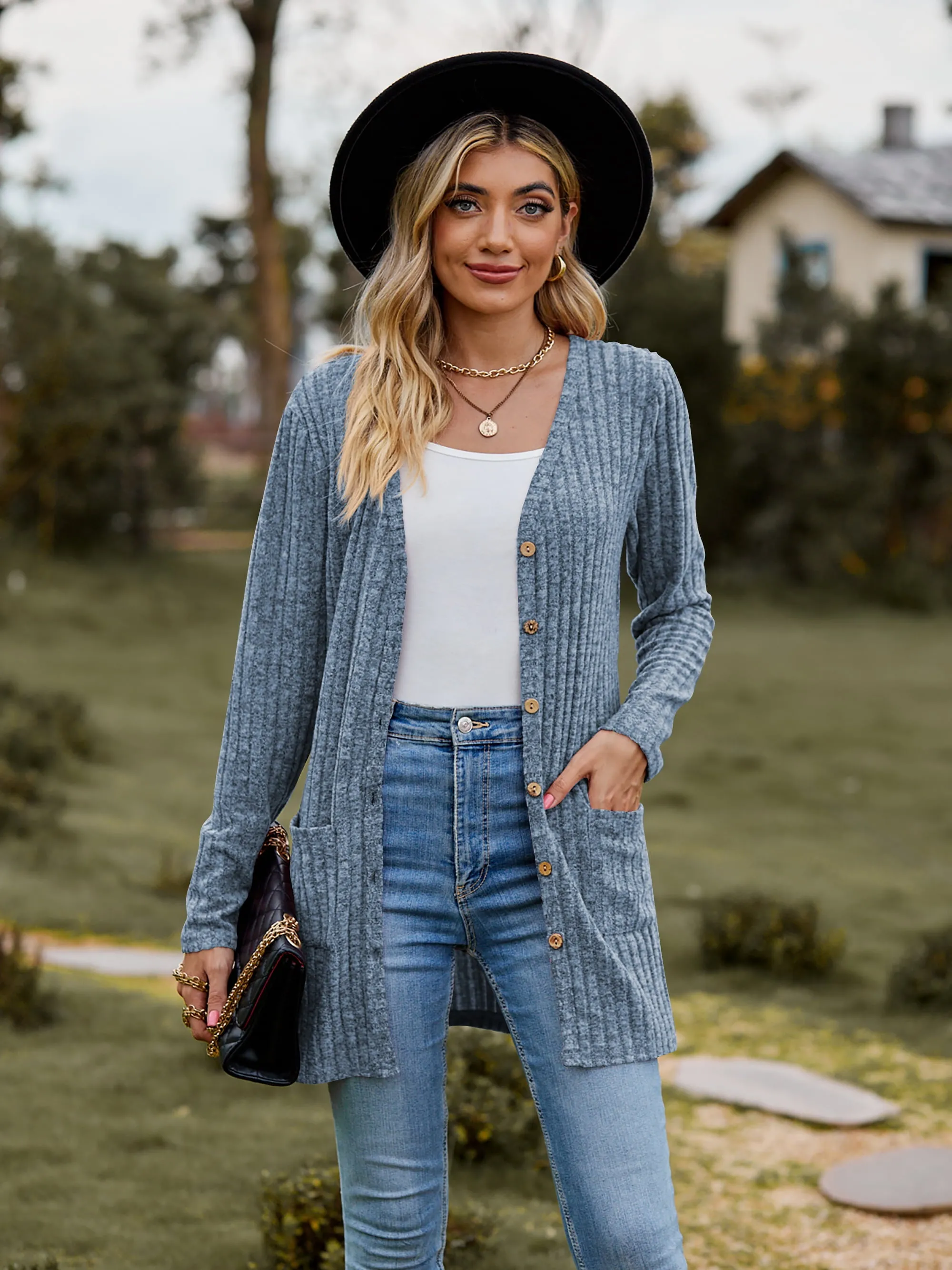 The BEST Ribbed Button-UP Cardigan - 7 Colors