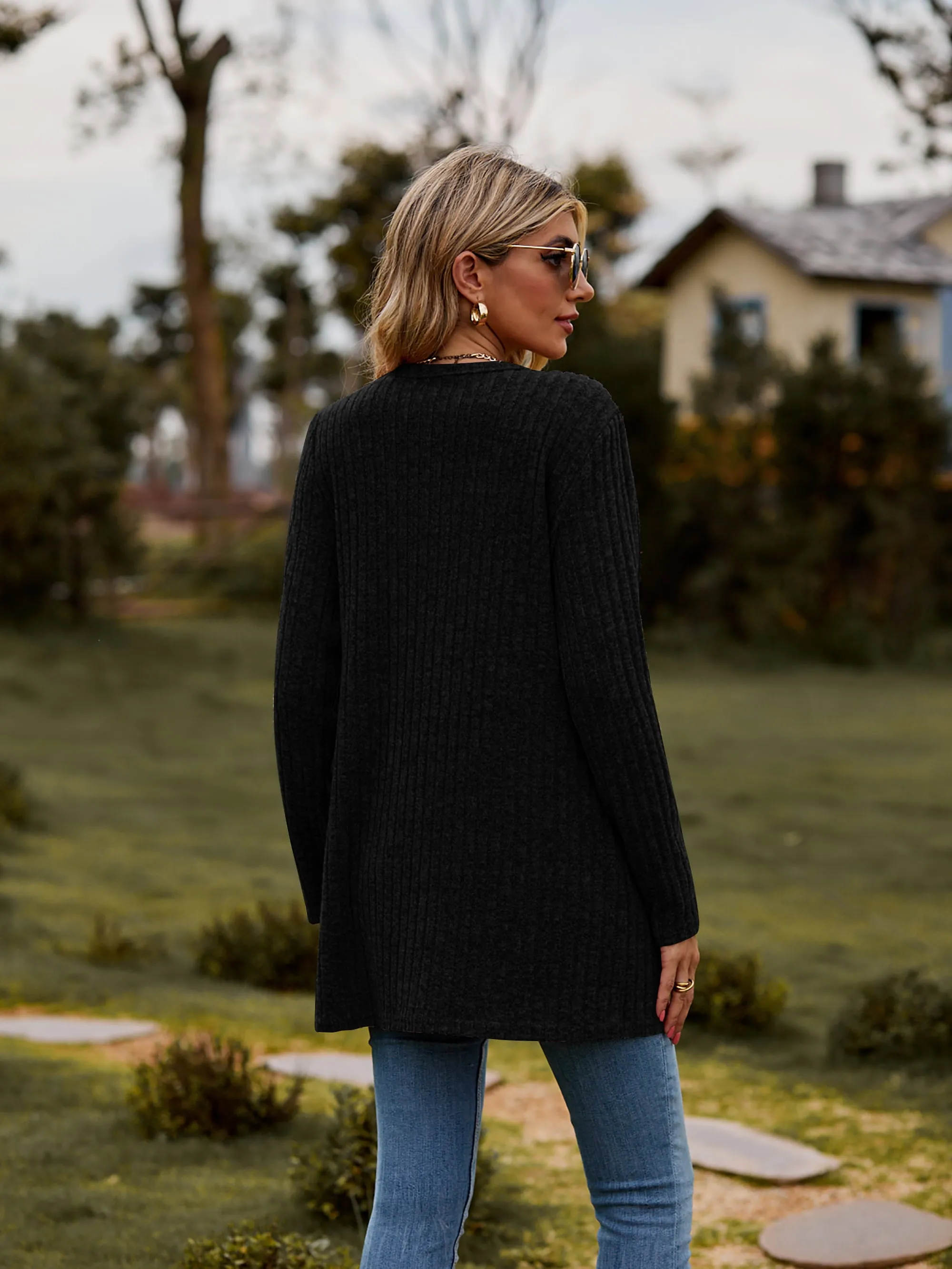 The BEST Ribbed Button-UP Cardigan - 7 Colors