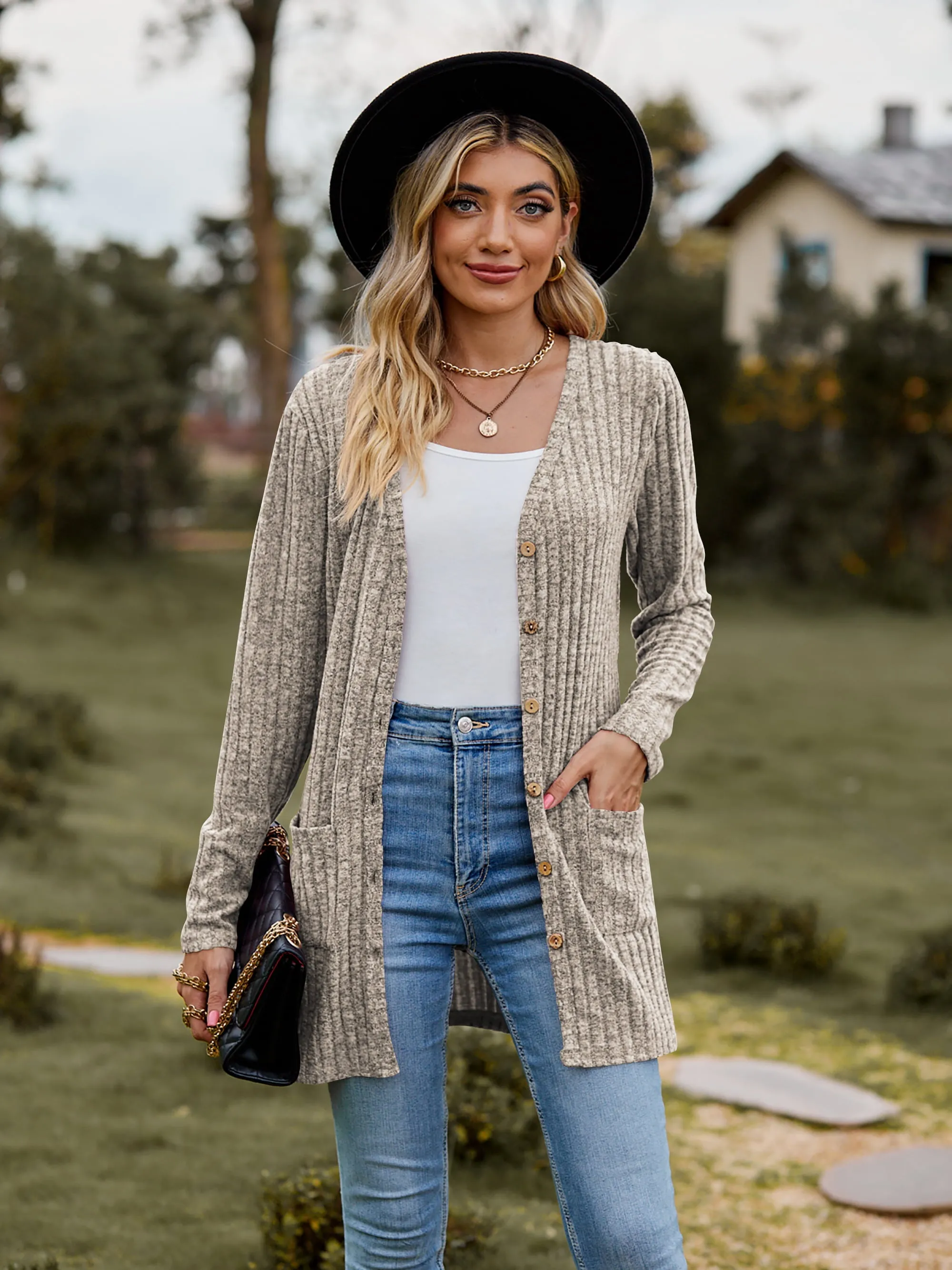 The BEST Ribbed Button-UP Cardigan - 7 Colors