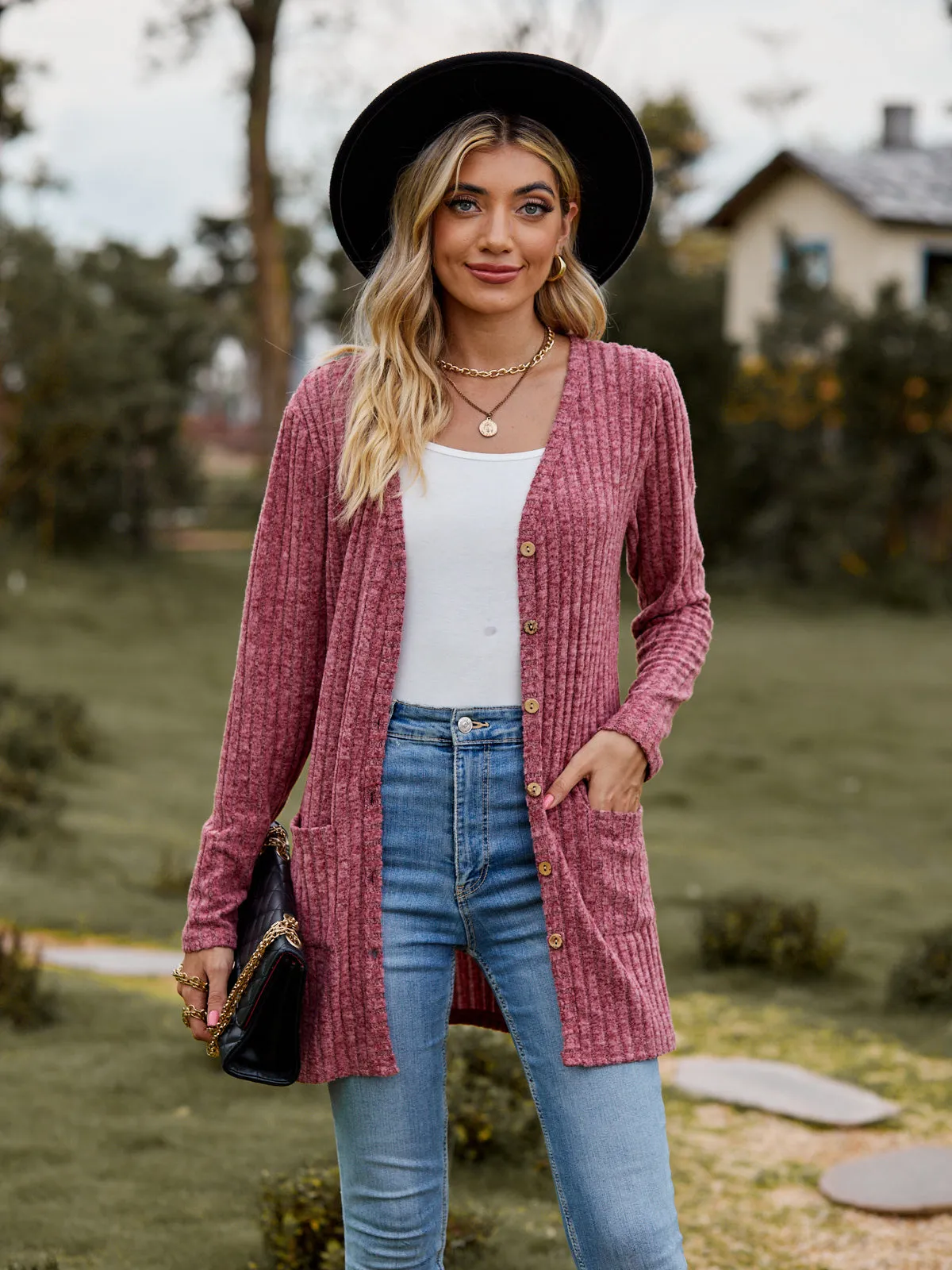 The BEST Ribbed Button-UP Cardigan - 7 Colors