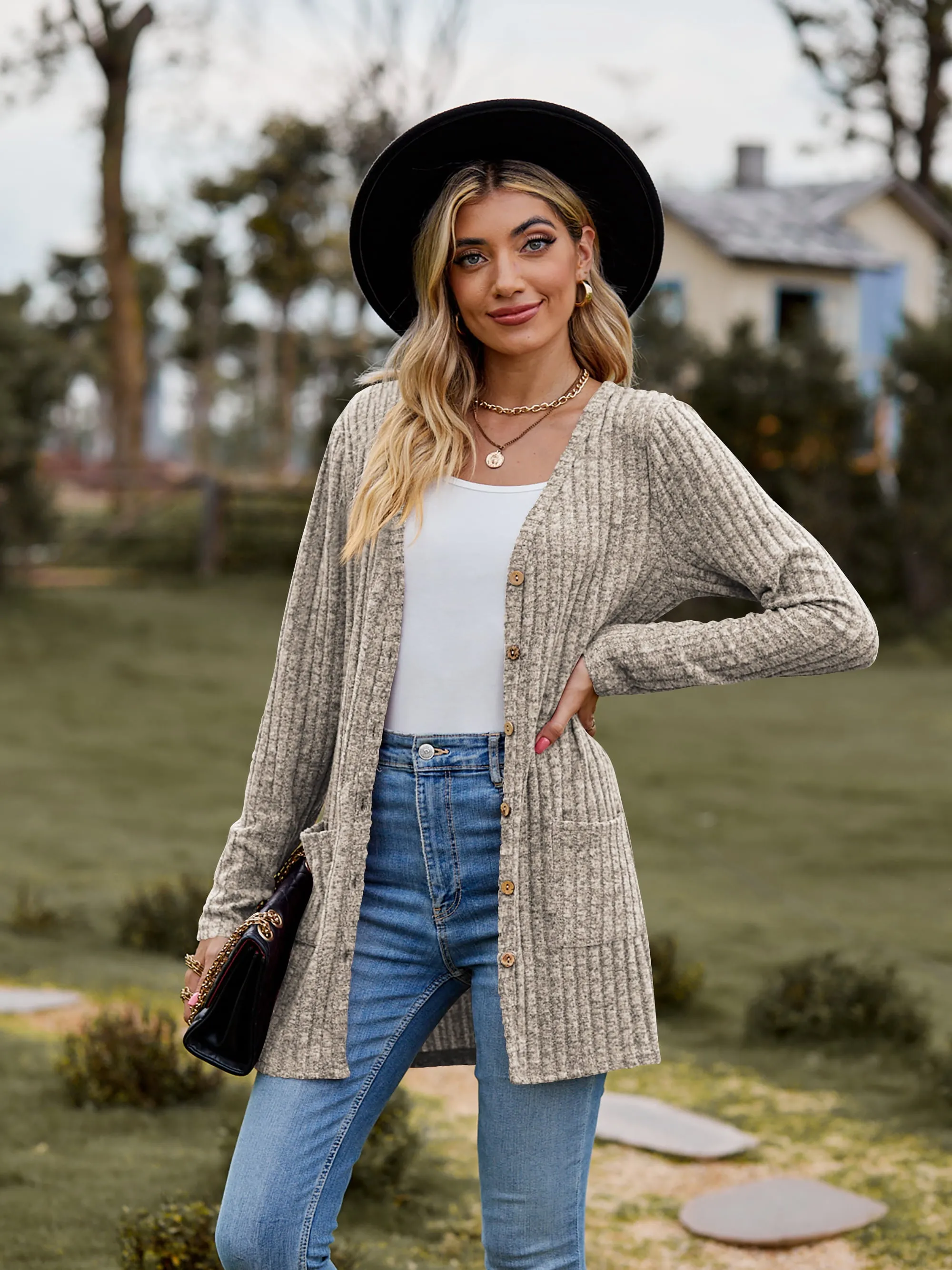 The BEST Ribbed Button-UP Cardigan - 7 Colors