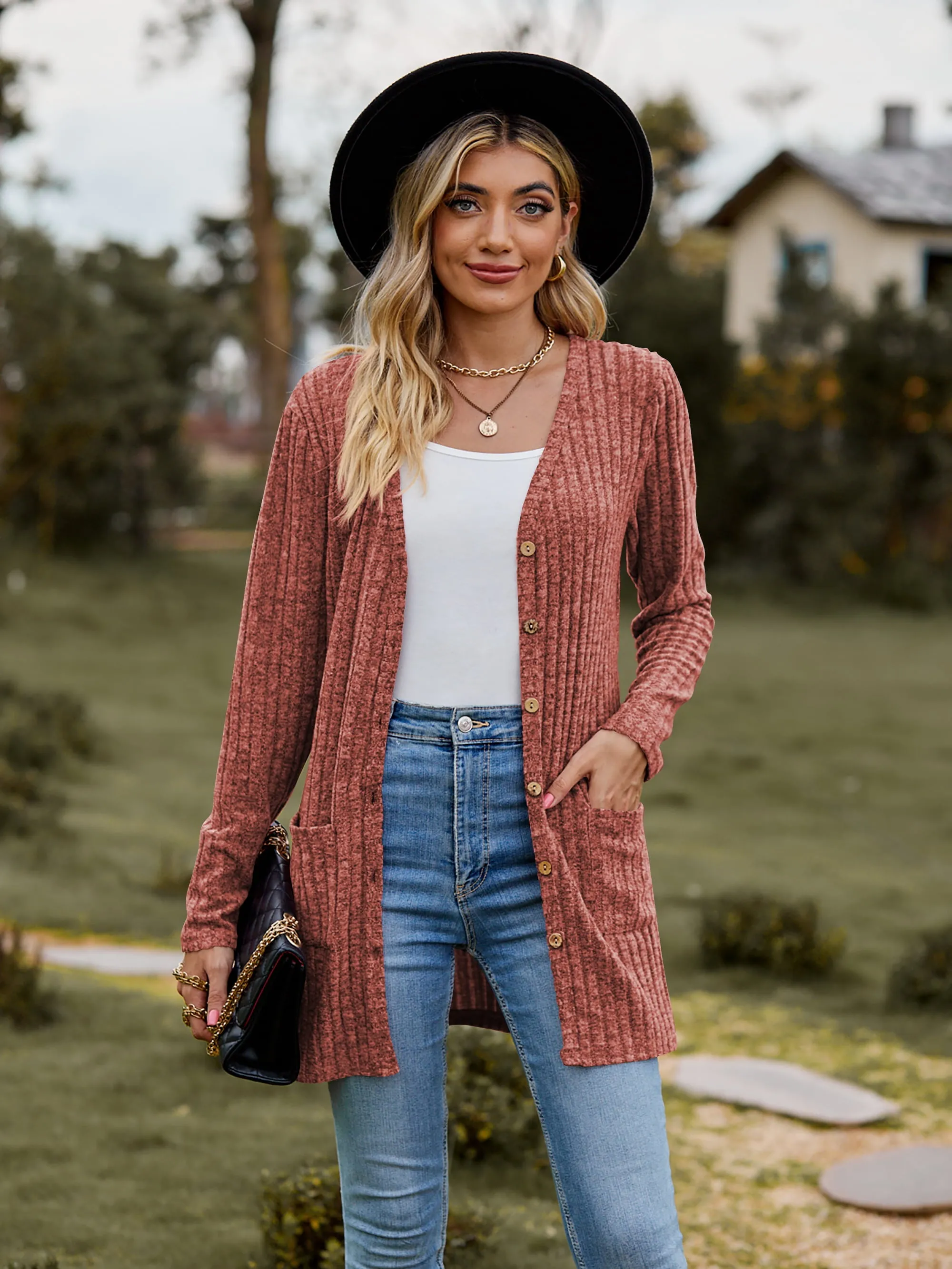 The BEST Ribbed Button-UP Cardigan - 7 Colors