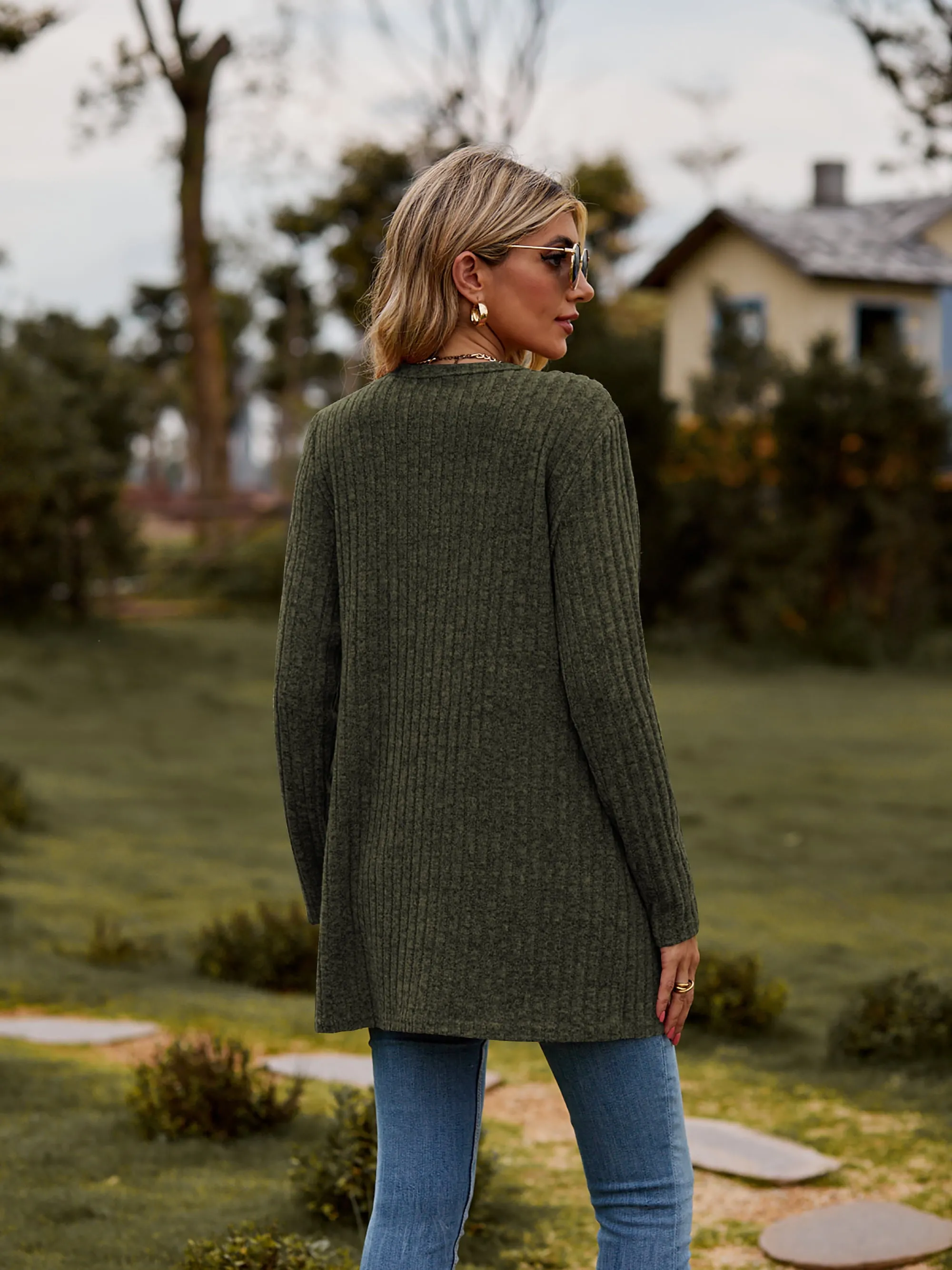 The BEST Ribbed Button-UP Cardigan - 7 Colors