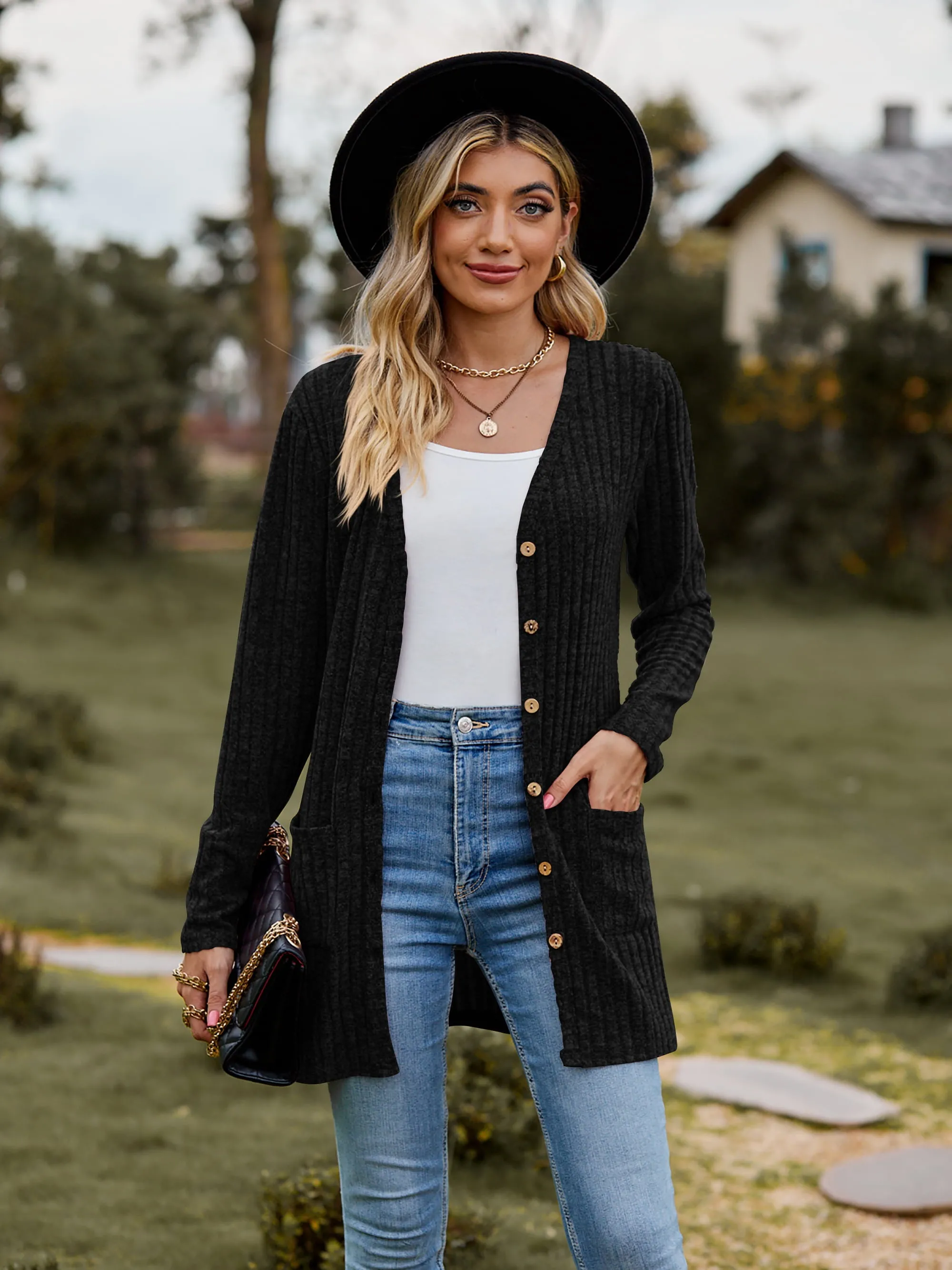 The BEST Ribbed Button-UP Cardigan - 7 Colors