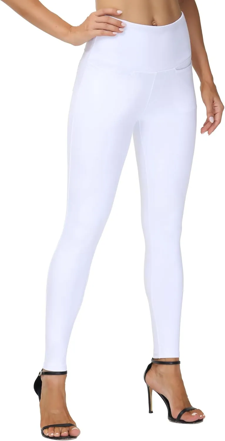 THE GYM PEOPLE Women's Casual Yoga Leggings High Waisted Tummy Control Workout Pants with 4 Pockets