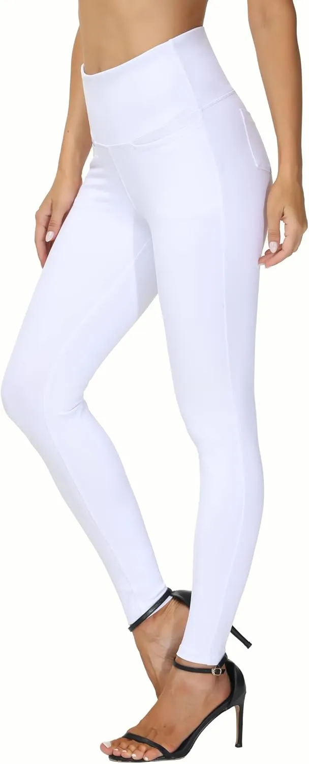 THE GYM PEOPLE Women's Casual Yoga Leggings High Waisted Tummy Control Workout Pants with 4 Pockets