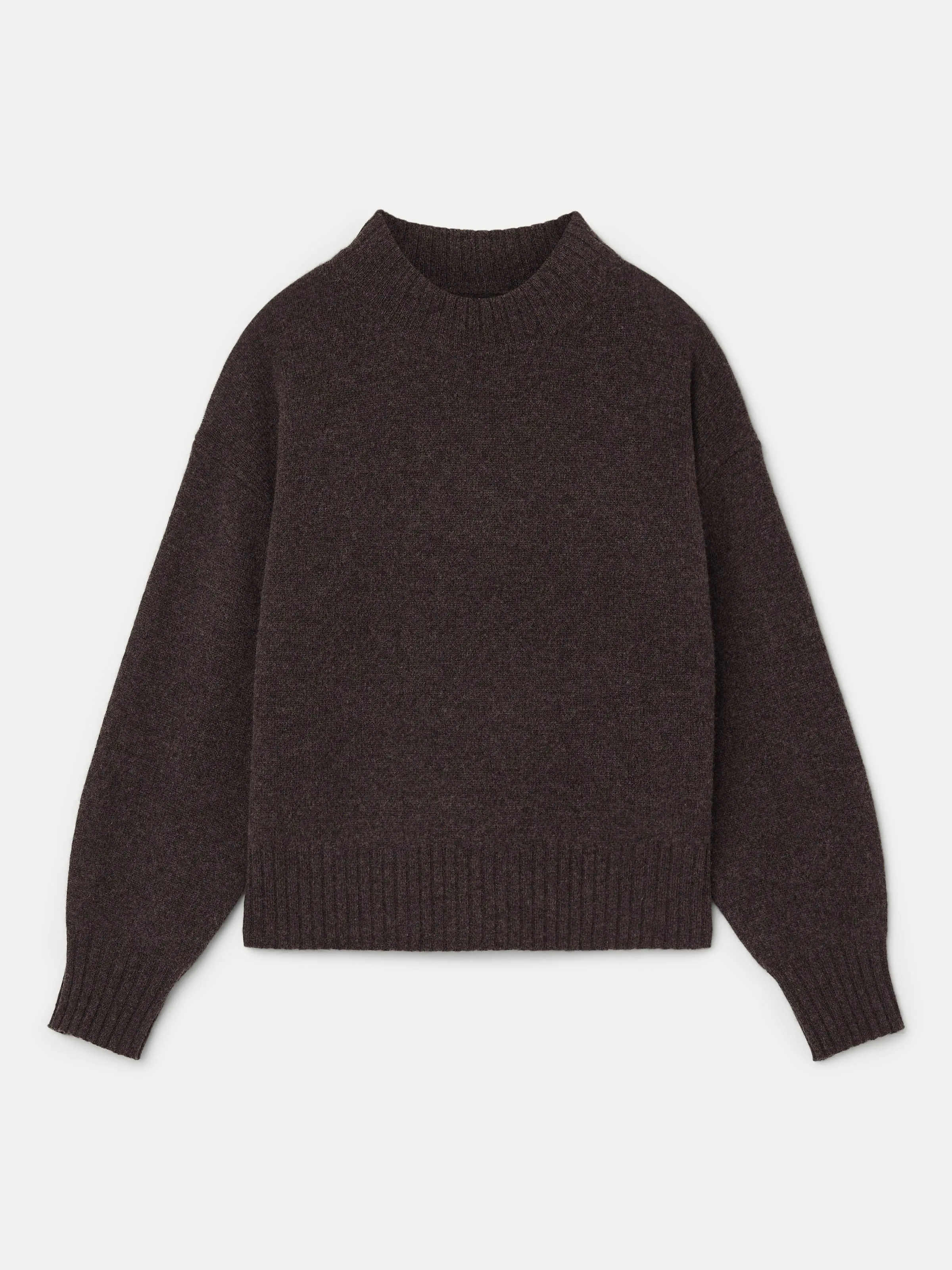 The Yak Wool Crewneck  in Charcoal Grey