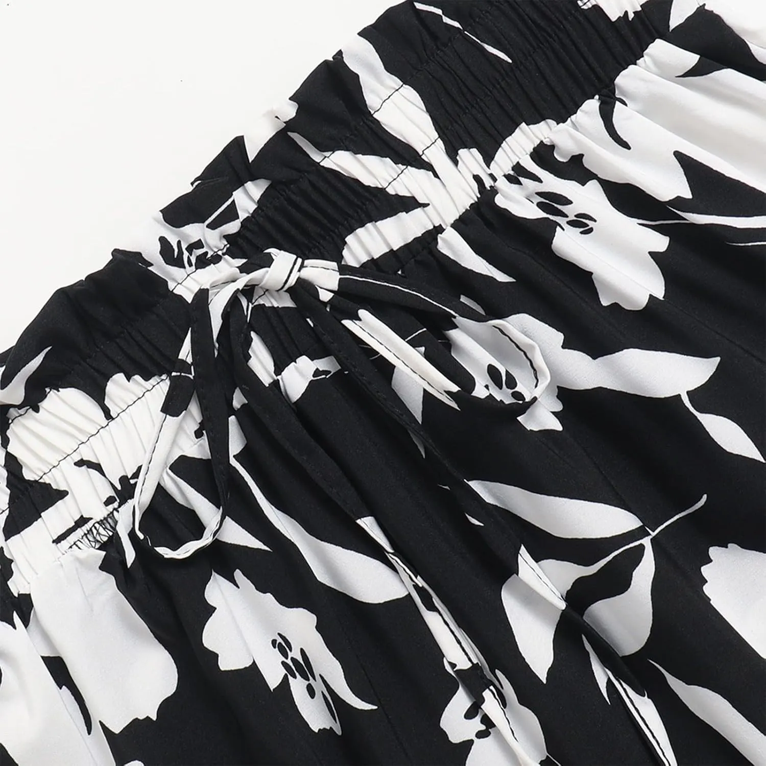 Tiered Maxi Skirts for Women Comfy Ruffle Hem Flowy Swing Elastic High Waisted Long Skorts Summer Cover Ups