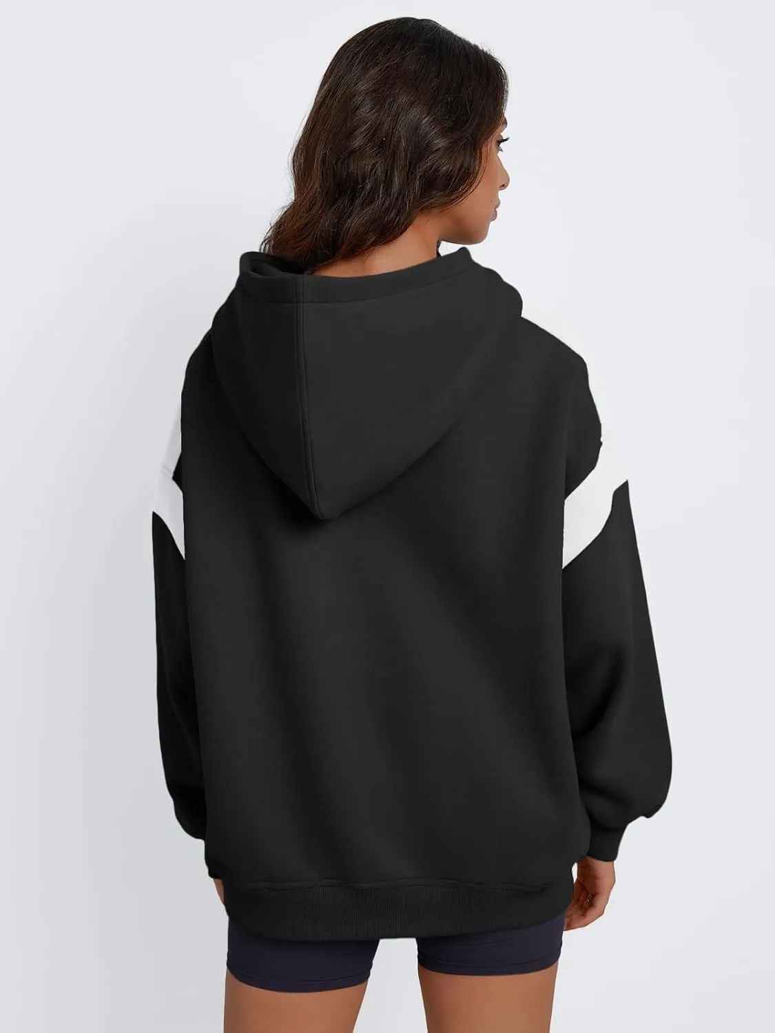 Trendy Queen Womens Oversized Hoodies Color Block Fall Fashion 2025 Casual Long Sleeve Sweatshirts Y2k Winter Clothes