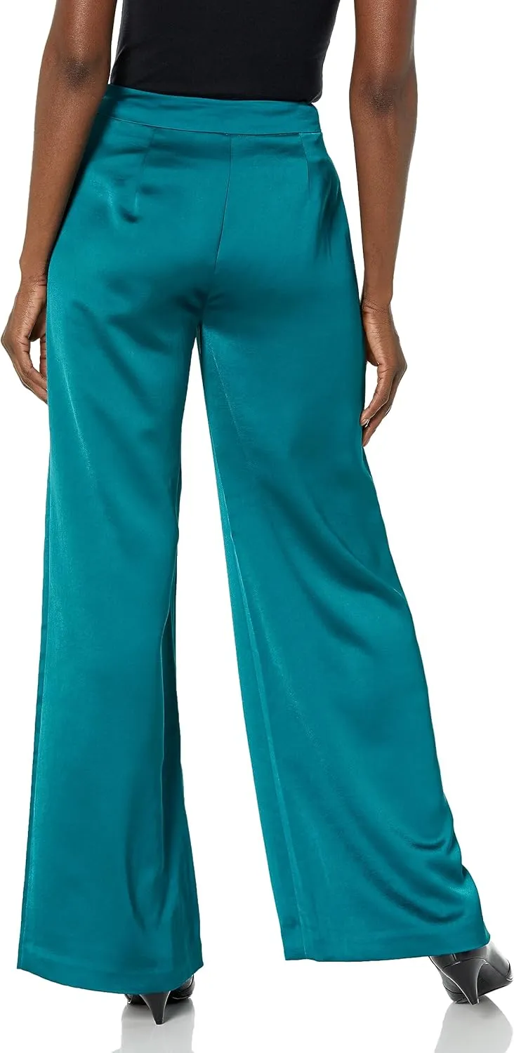 Trina Turk Women's Wide Leg Satin Pants