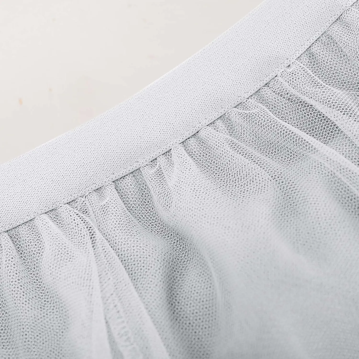 Tulle Skirts for Women Pleated Layered Tutu Skirt Ladies Elegant Flowy Long Skirts Bridesmaid Wedding Midi Skirt