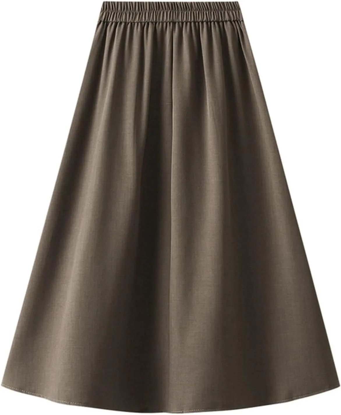 Women Mid Length Suit Skirt A Line High Waisted Pleated Skirt Daily Costume Half Suit Jean Skirts for Teen Girls