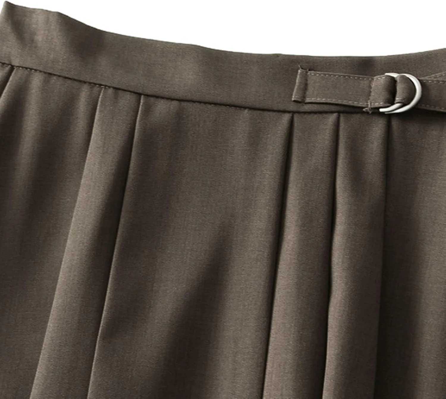 Women Mid Length Suit Skirt A Line High Waisted Pleated Skirt Daily Costume Half Suit Jean Skirts for Teen Girls