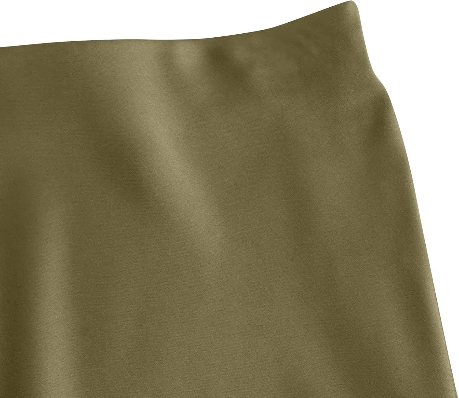 Women Satin Basic Midi Skirt Bodycon High Waist Pencil Skirts Elegant Casual Slim Fit Work Skirt for Going Out