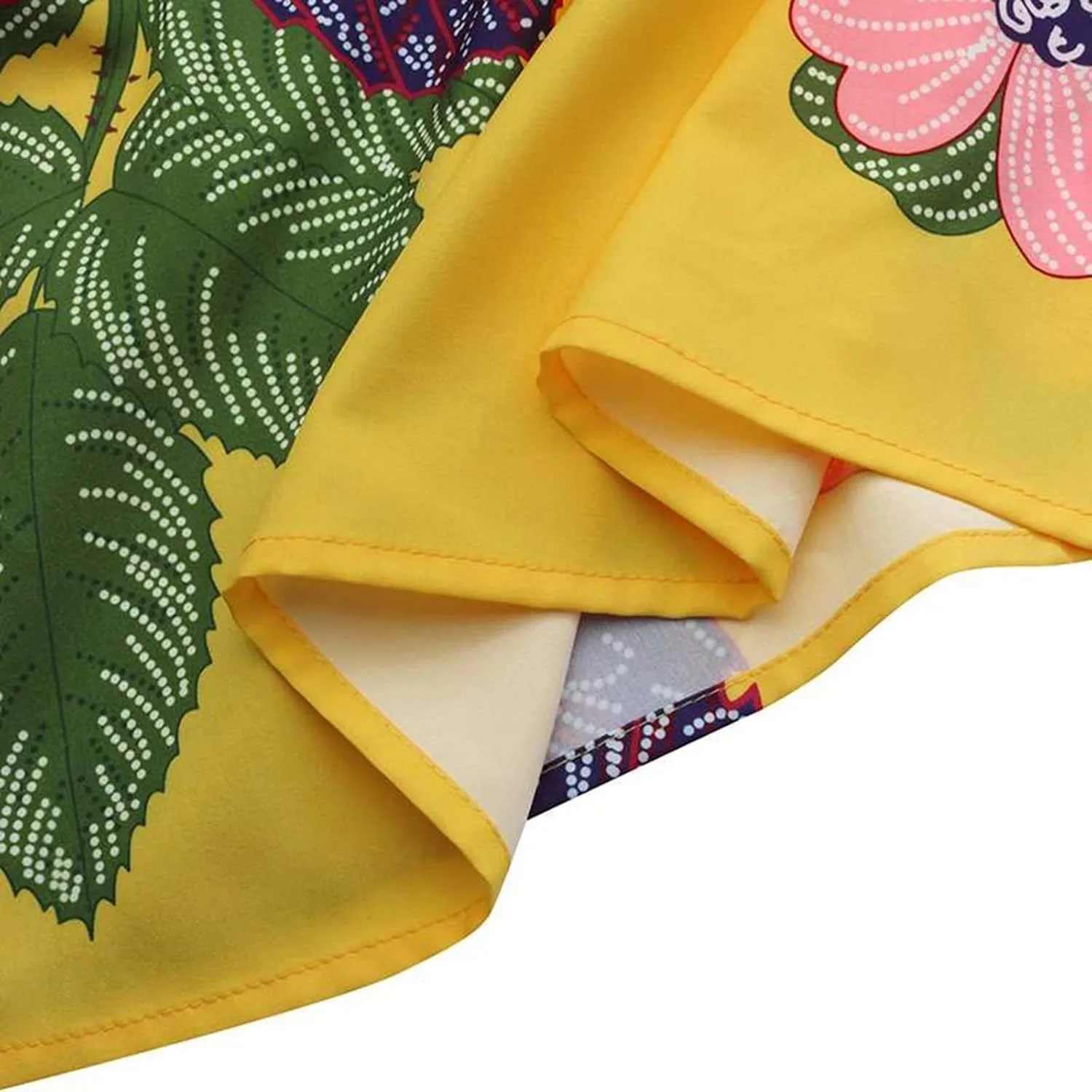 Women's Boho Floral Printed Maxi Skirt Summer Beach High Waisted Mopping Floor Length A Line Long Skirts with Pockets