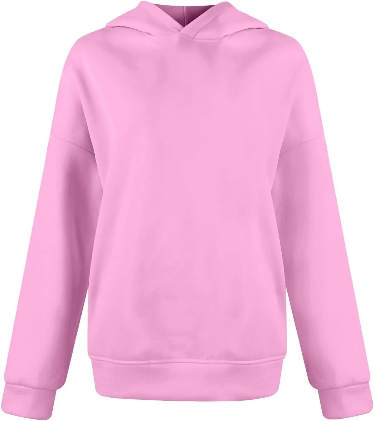 Womens Hoodies Oversized Sweatshirt Drop Shoulder Long Sleeve Fleece Hooded Pullover Sweatshirts Comfy Sweatshirts