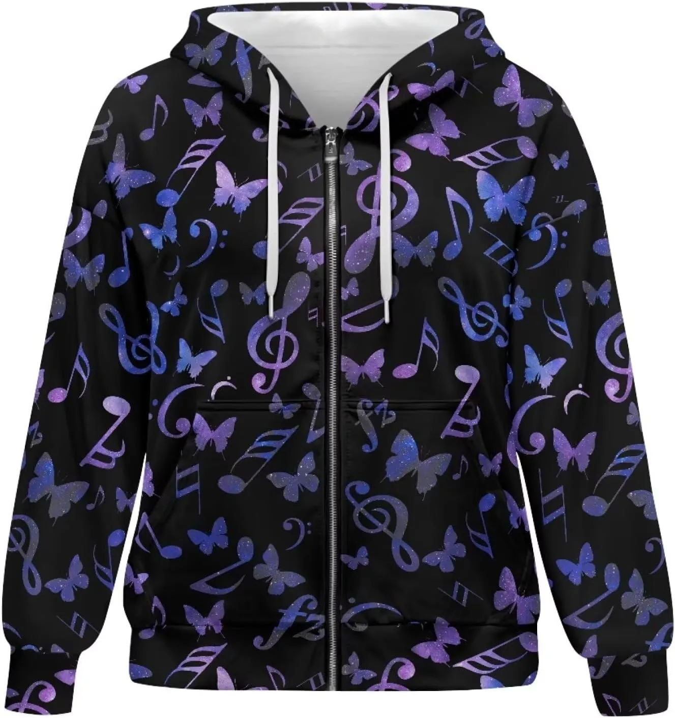 Womens Hoodies Zip Up Loose Sweatshirt Coat with Pocket Lightweight Long Sleeve Full Zip Hoodies Outfits for Fall