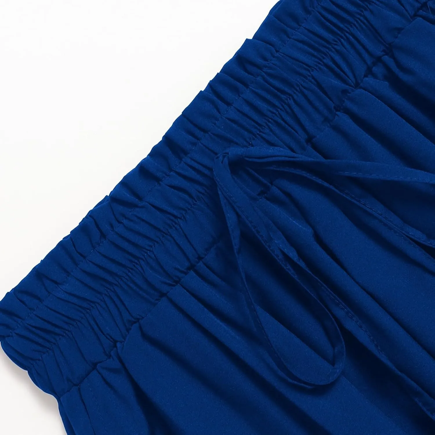 Women's Maxi Skirt Summer Trendy Elastic High Waisted Boho Casual Beach Flowy Swing Long Skirts with Pockets
