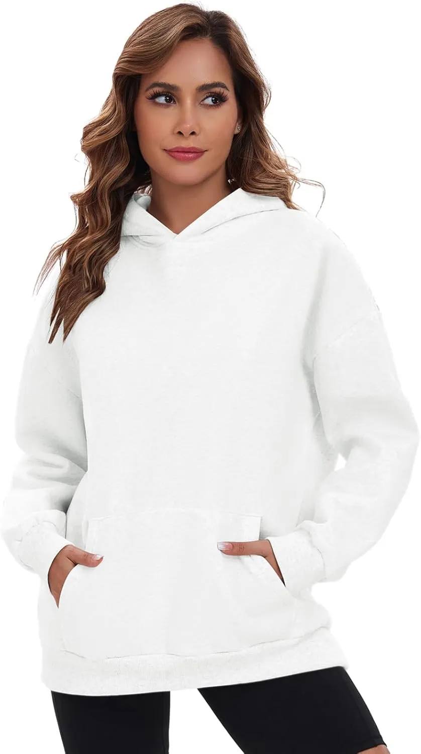 Womens Oversized Hoodies Fleece Sweatshirts Long Sleeve Pullover Winter Fall Outfits Clothes with Pocket