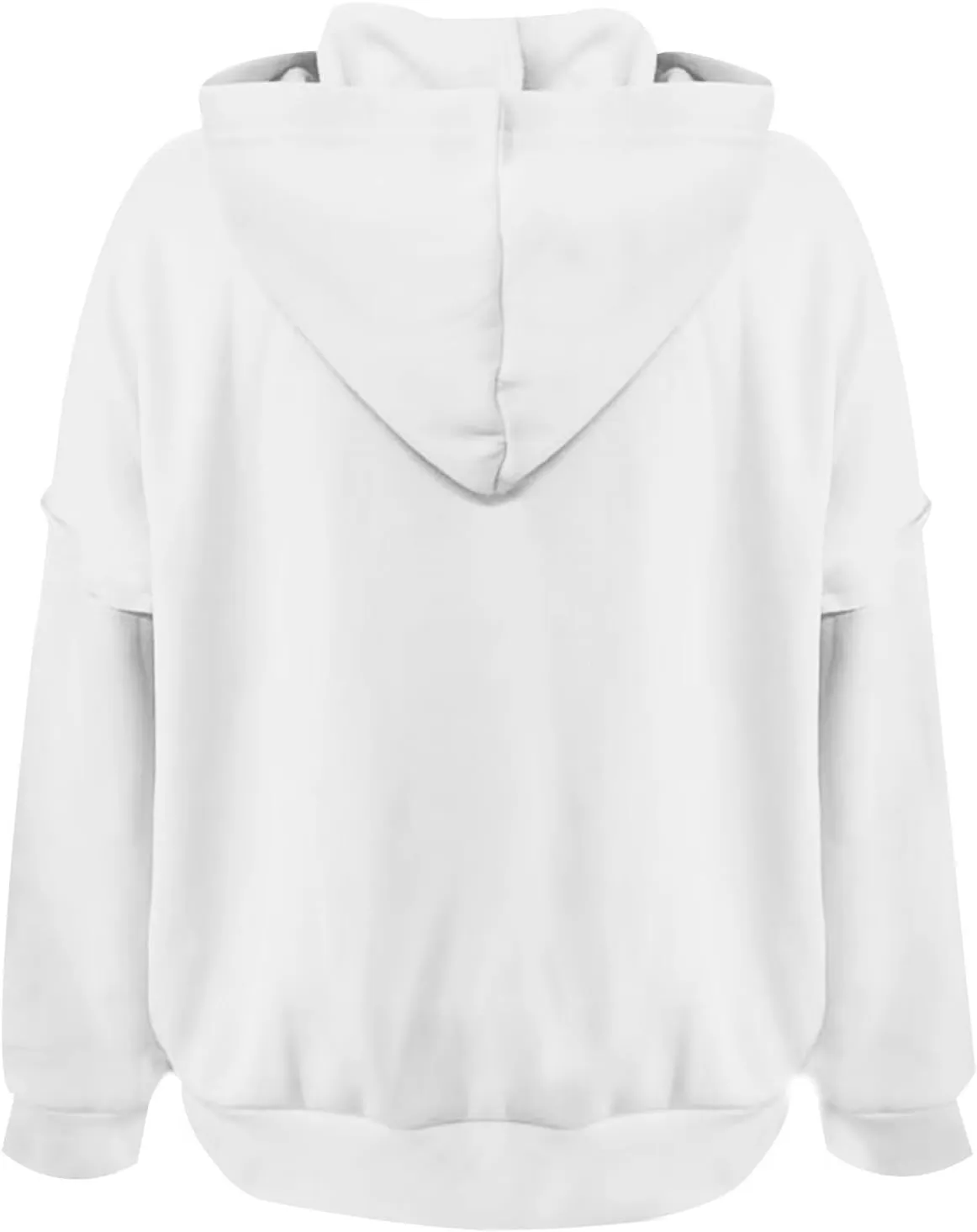 Womens Oversized Hoodies Trendy Loose Button v Neck Hooded Pullover Sweatshirt Fall Outfits 2024 Preppy Clothes