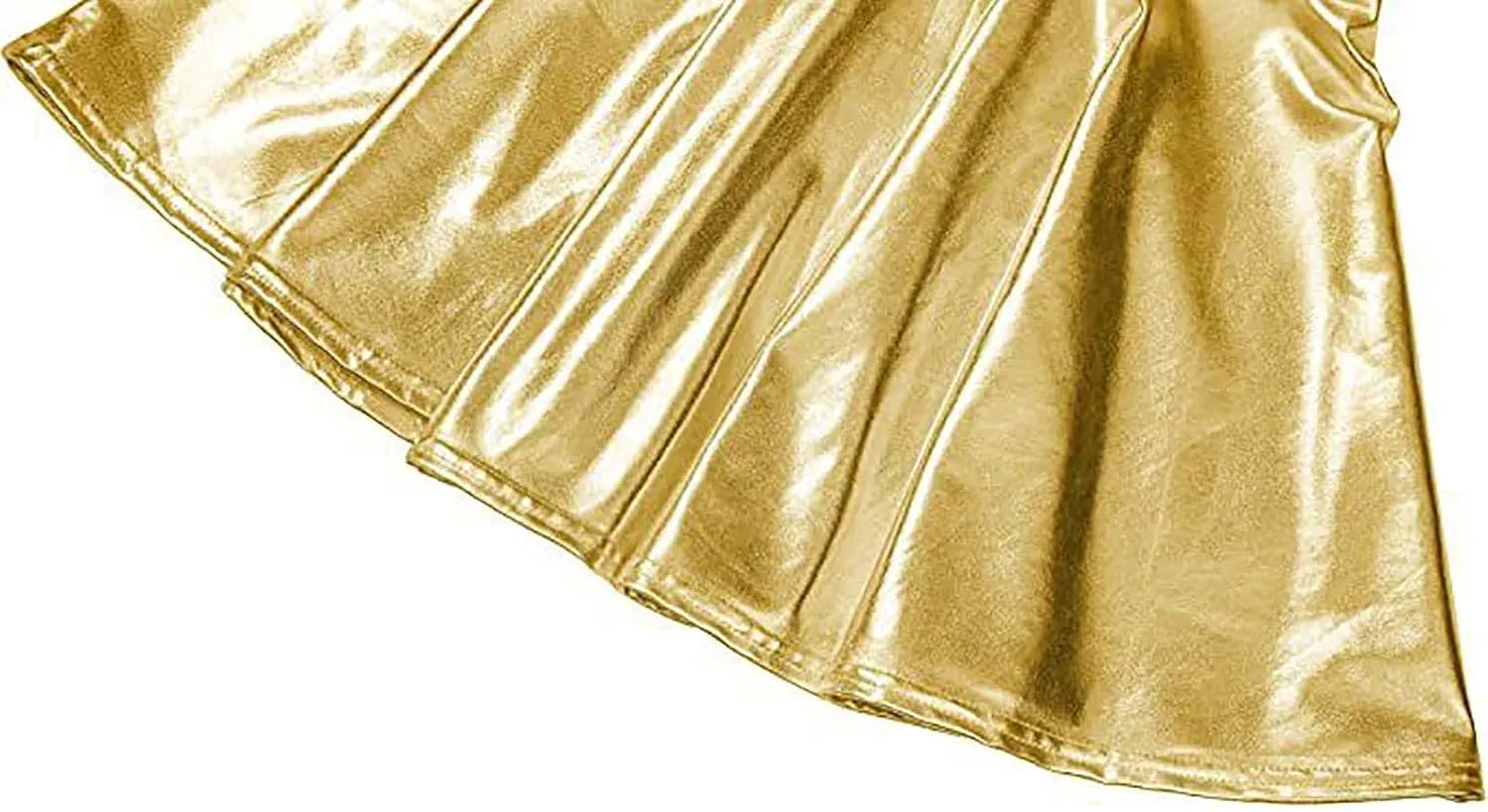 Women's Sexy Faux Leather Pleated Mini Skirt, High Waisted Stage Performance Party Skirt, Outdoor Skate Skirts
