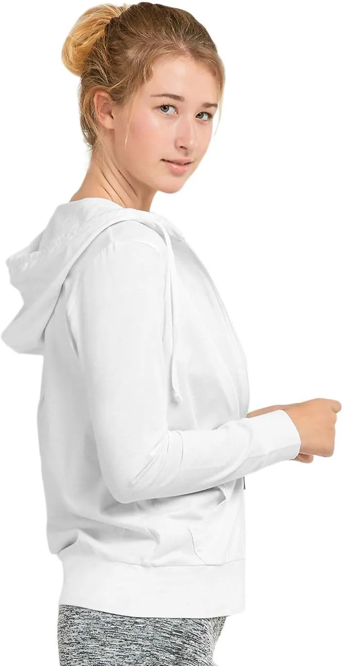 Women's Thin Cotton Zip Up Hoodie Jacket