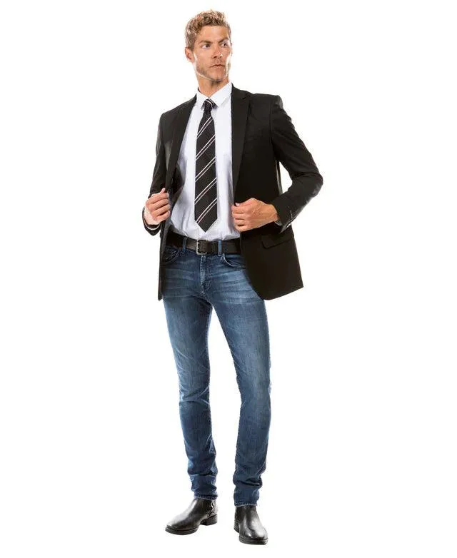 Zegarie Slim Fit Suit Separates Jacket, Midnight Black